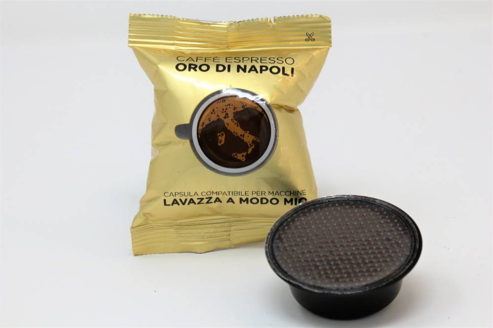 Vendita cialde di capsule caffè compatibile Lavazza A Modo Mio qualità Oro di napoli offerta a quantità