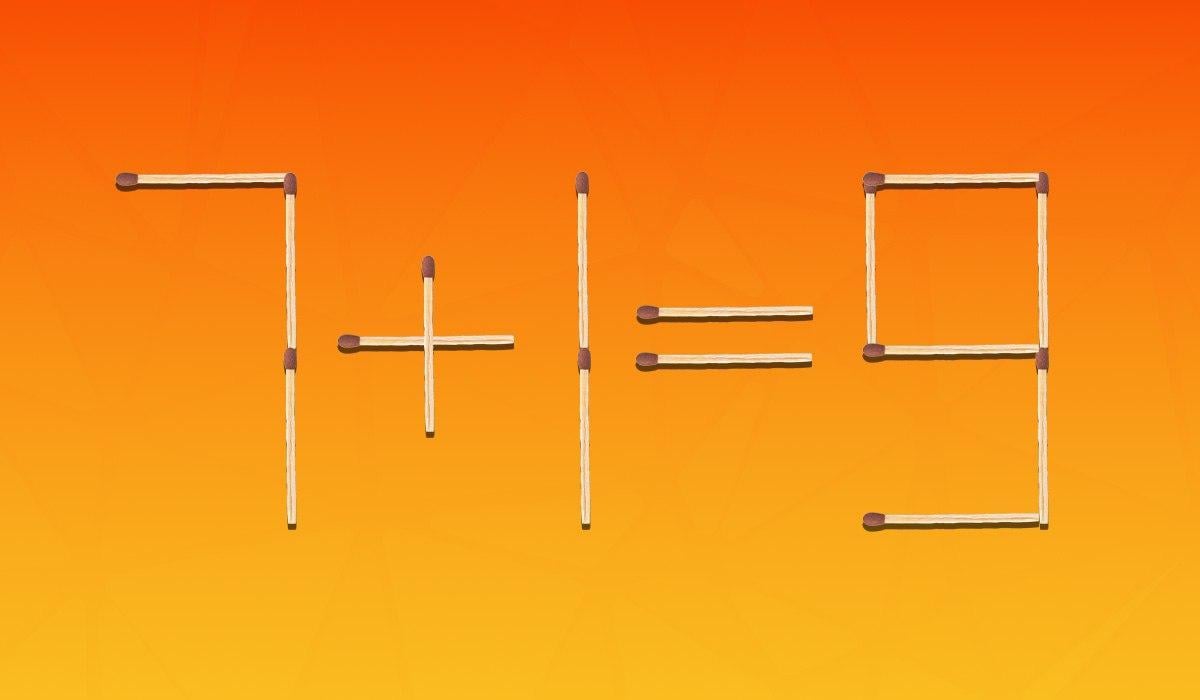 Qué 2 cerillas mover: el 97% de la gente no puede responder en 8 segundos