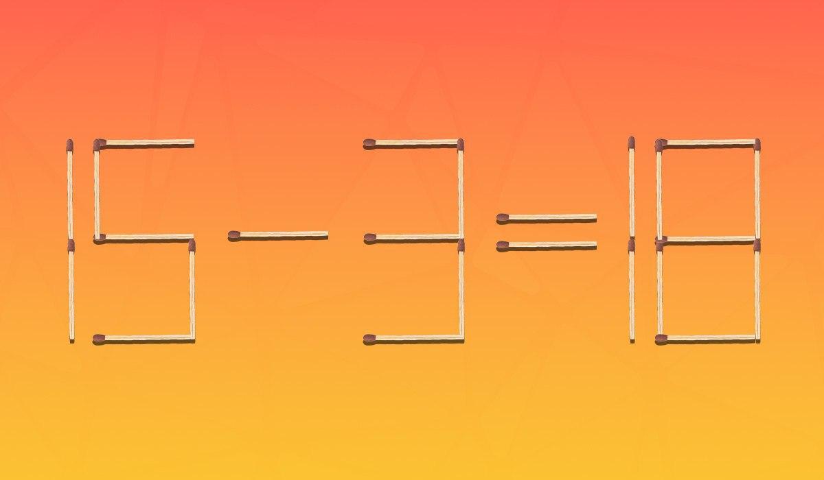 Sólo hay que mover 1 partido para que la igdad sea correcta: un problema para genios