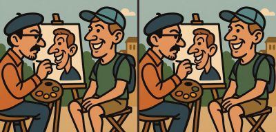 Test de inteligencia: encuentre 3 diferencias en el dibujo de un artista callejero en 31 segundos